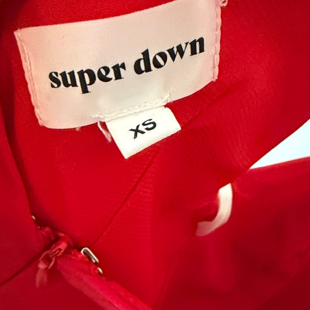 Superdown Mayra Ruffle Dress In Red - Picture 4 of 4